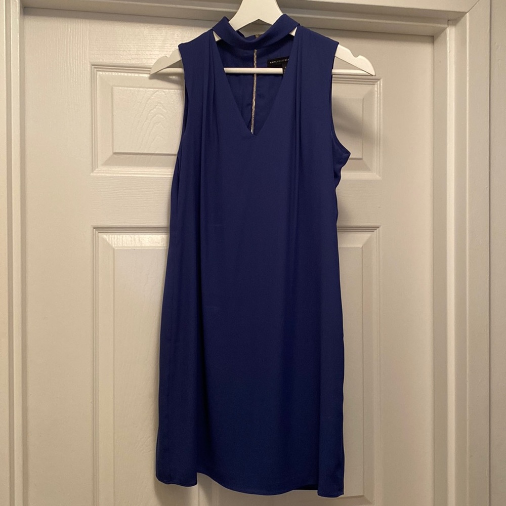 Cobalt Blue White House Black Market Mini Dress - Size 2, never worn